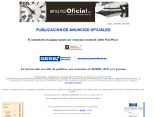 Tablet Screenshot of anuncioficial.es